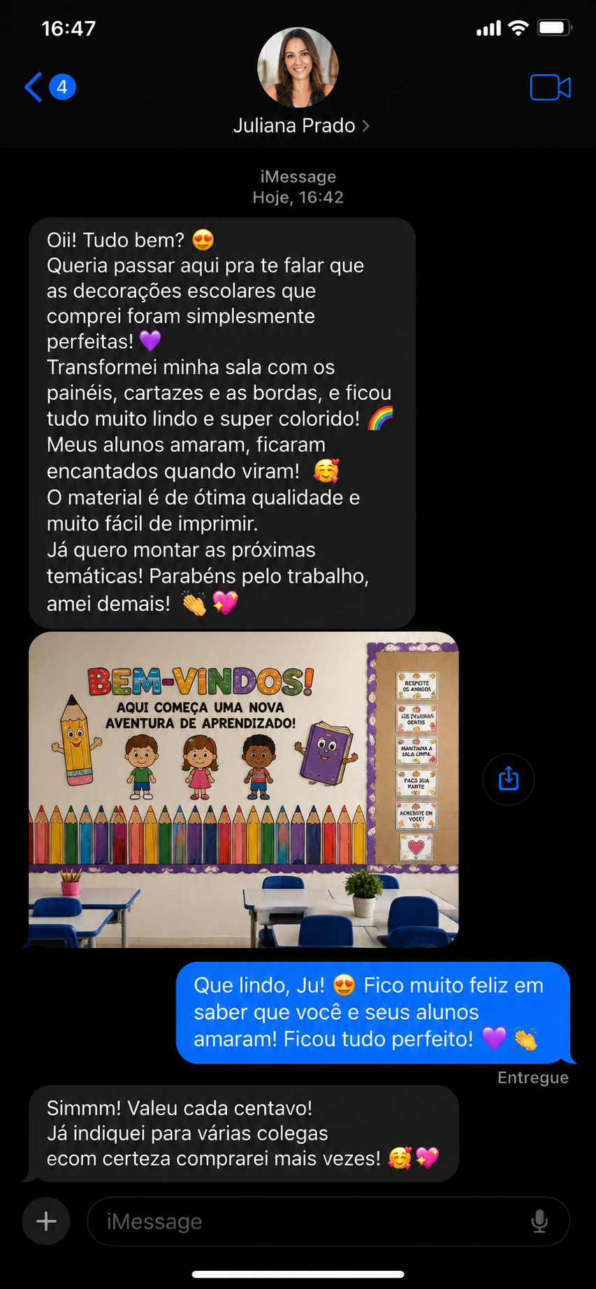 Depoimento de cliente 1